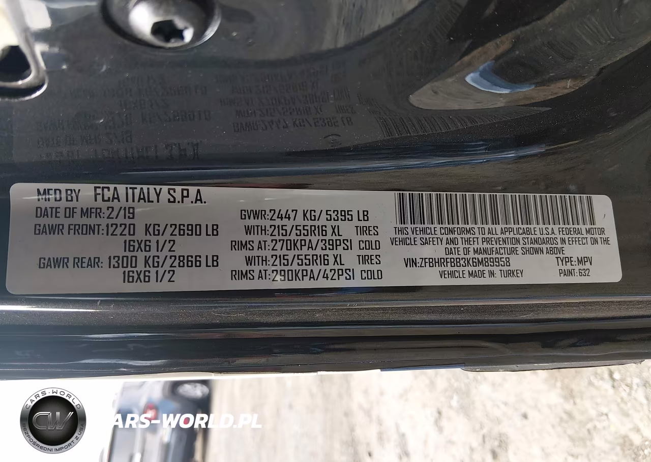 2019 Ram Promaster City Slt VIN:ZFBHRFBB3K6M89958 - 9
