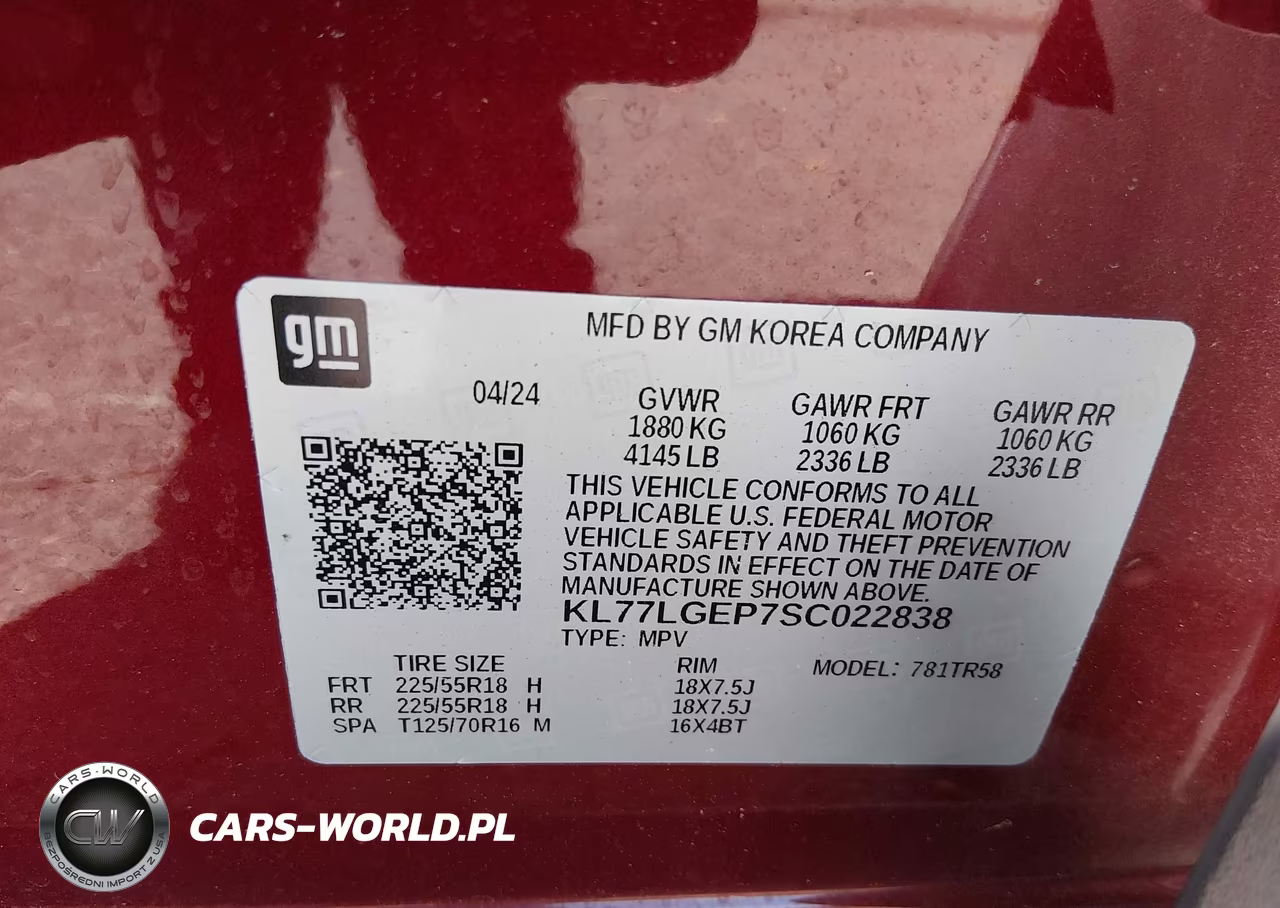 2025 Chevrolet Trax Fwd 1Rs VIN:KL77LGEP7SC022838 - 9