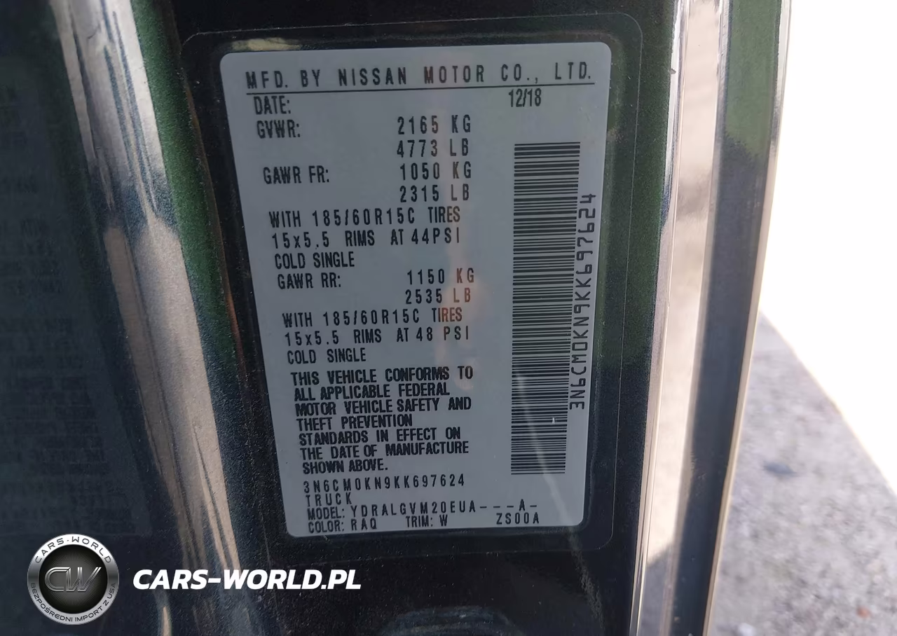 2019 Nissan Nv200 Sv VIN:3N6CM0KN9KK697624 - 9
