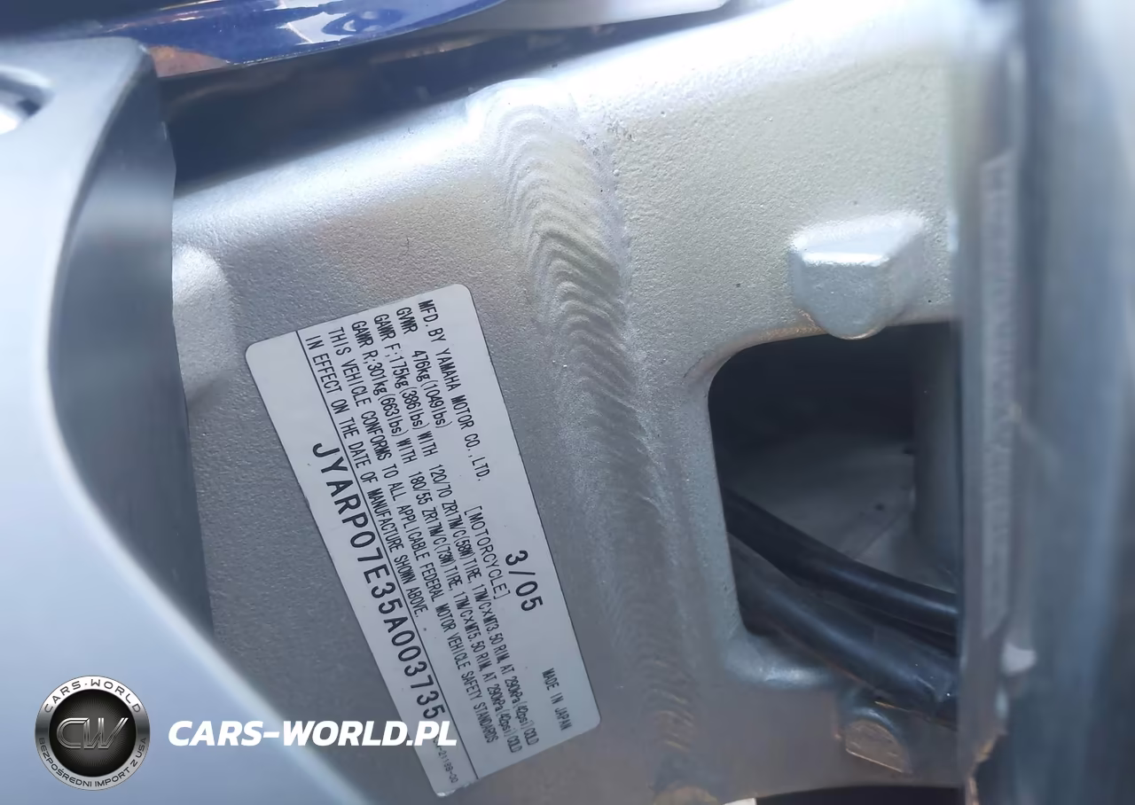 2005 Yamaha Fjr1300 VIN:JYARP07E35A003735 - 10