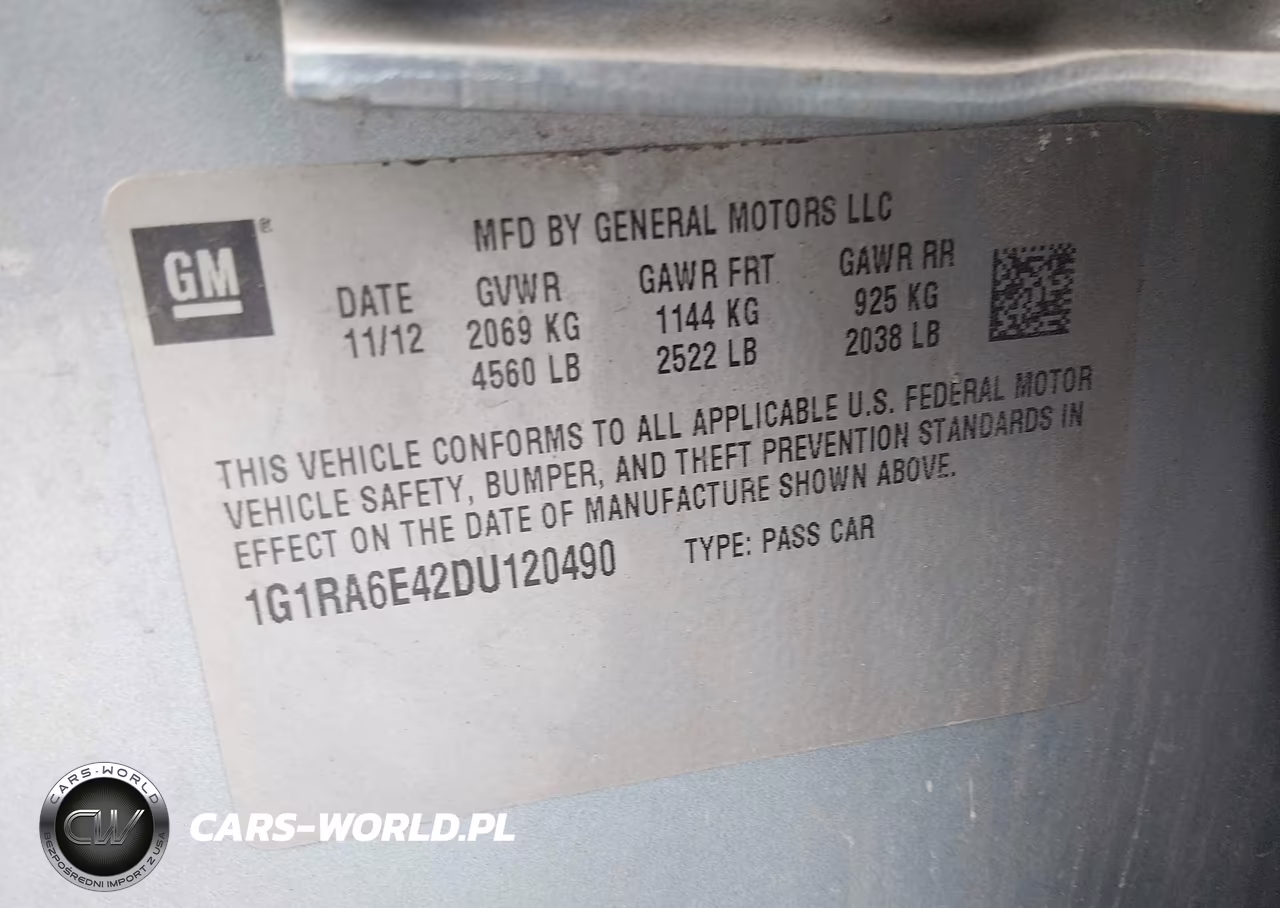 2013 Chevrolet Volt VIN:1G1RA6E42DU120490 - 9