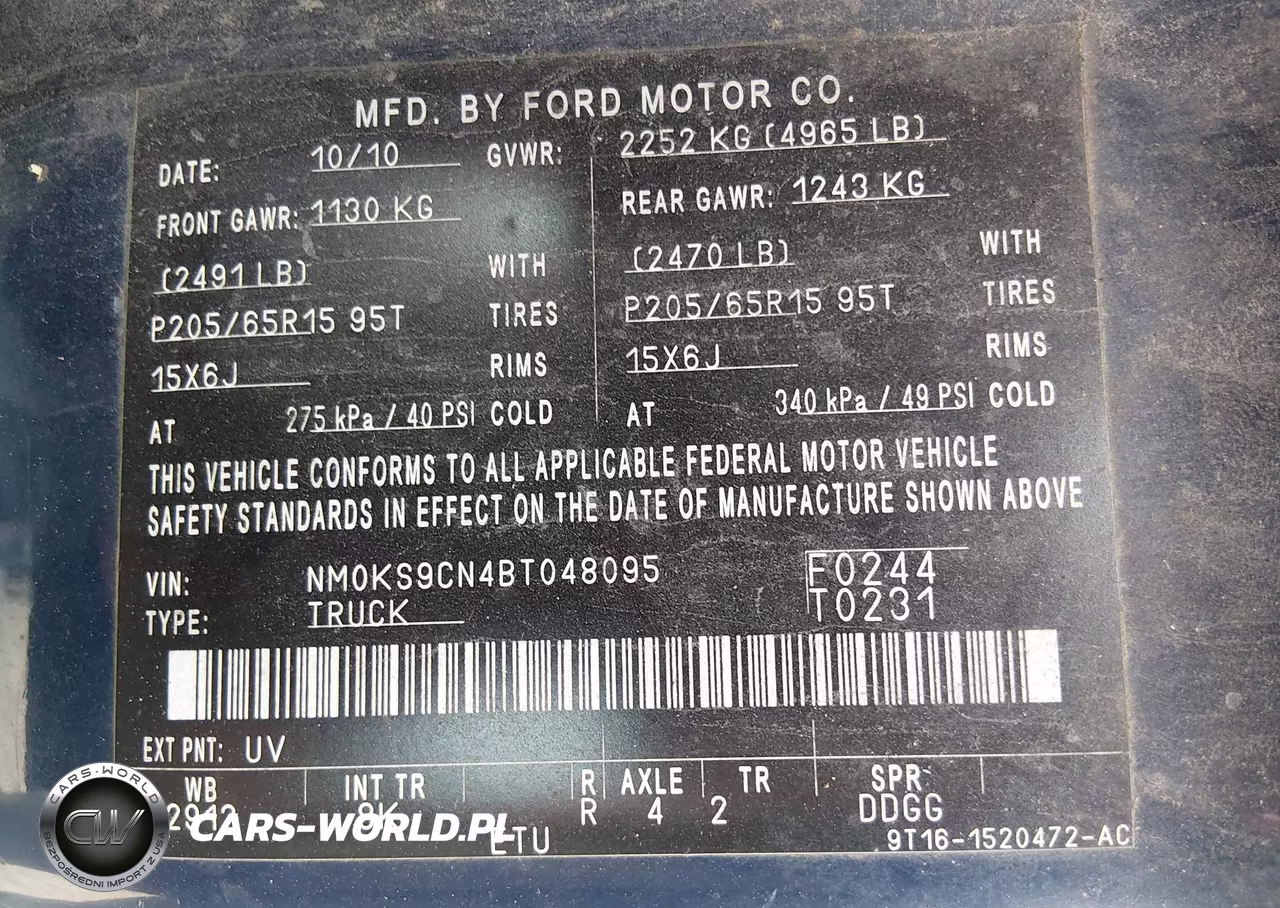 2011 Ford Transit Connect Xlt Premium VIN:NM0KS9CN4BT048095 - 9