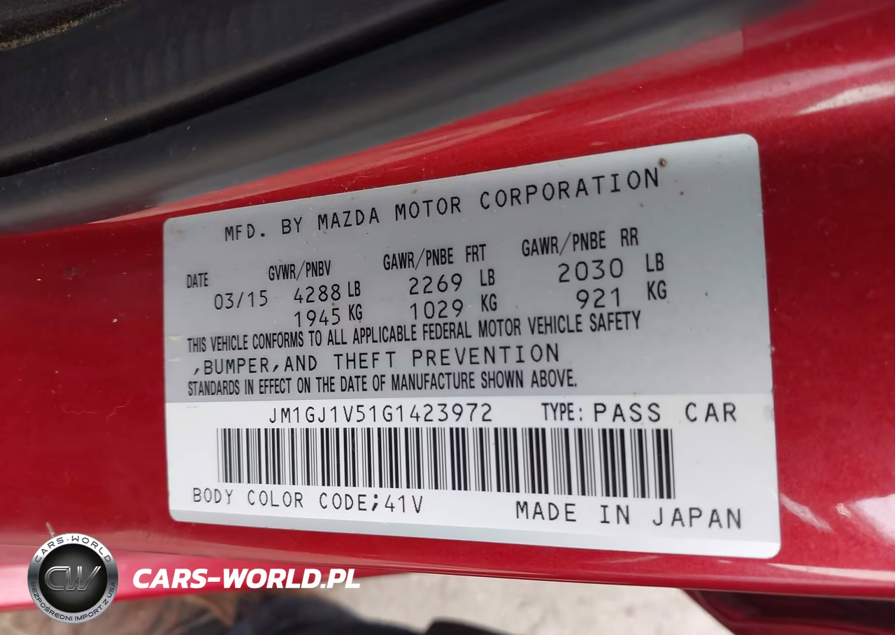 2016 Mazda Mazda6 I Touring VIN:JM1GJ1V51G1423972 - 9