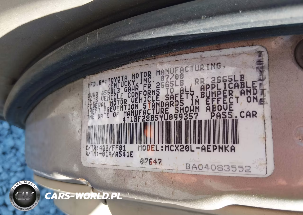 2000 Toyota Avalon Xl VIN:4T1BF28B5YU099357 - 9