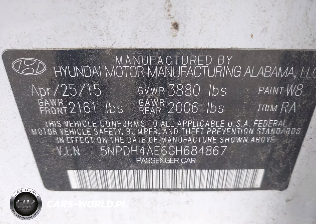 2016 Hyundai Elantra Se VIN:5NPDH4AE6GH684867 - 9