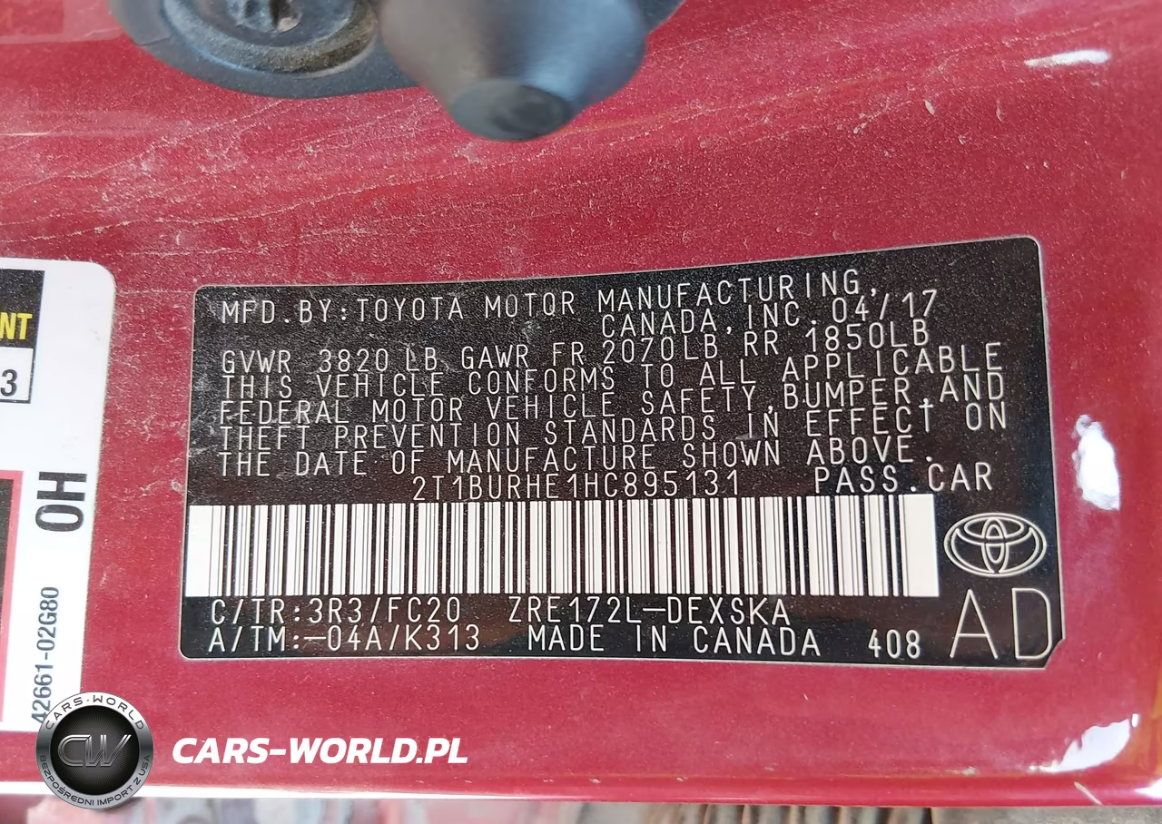 2017 Toyota Corolla Se VIN:2T1BURHE1HC895131 - 9