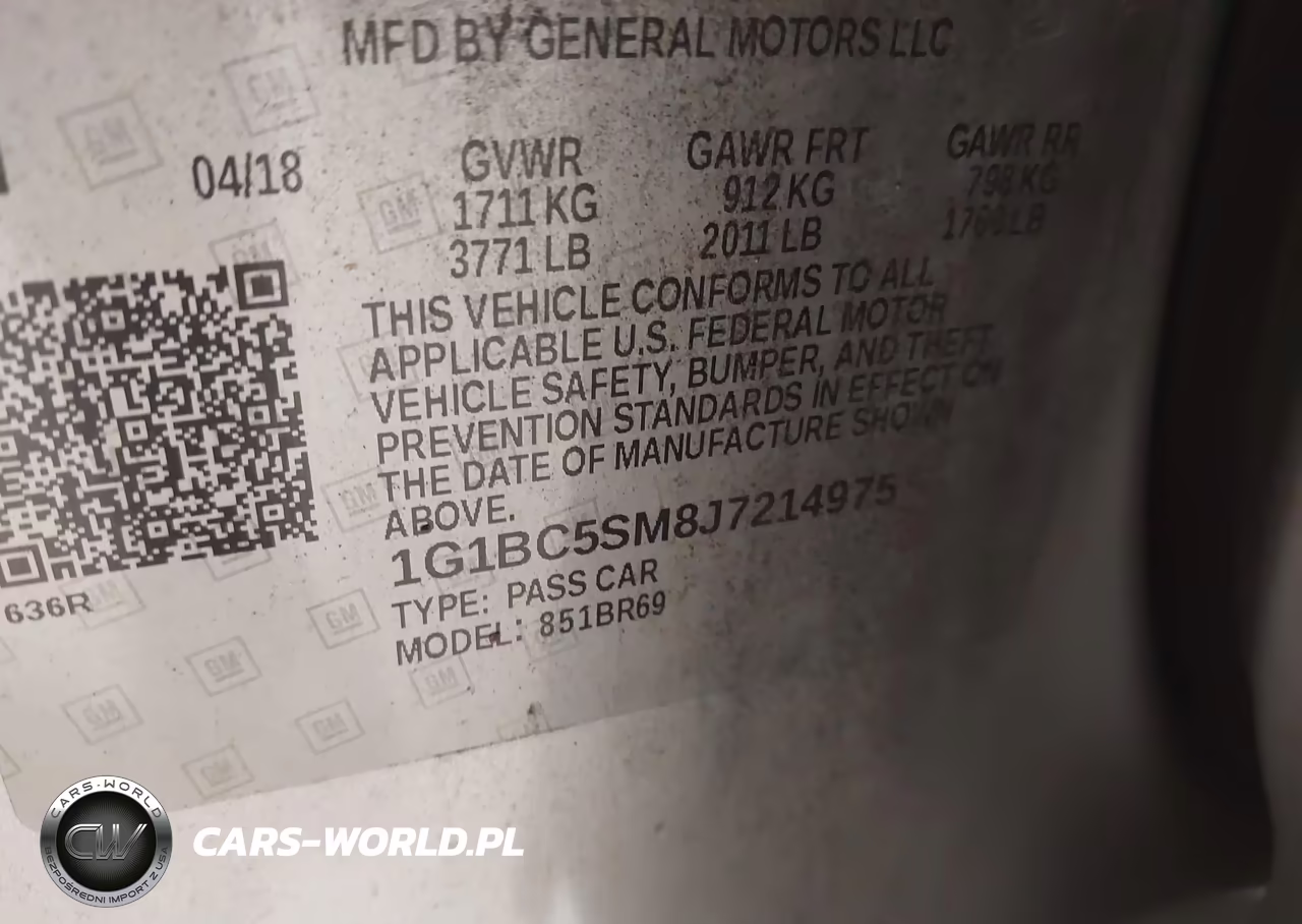 2018 Chevrolet Cruze Ls Auto VIN:1G1BC5SM8J7214975 - 9