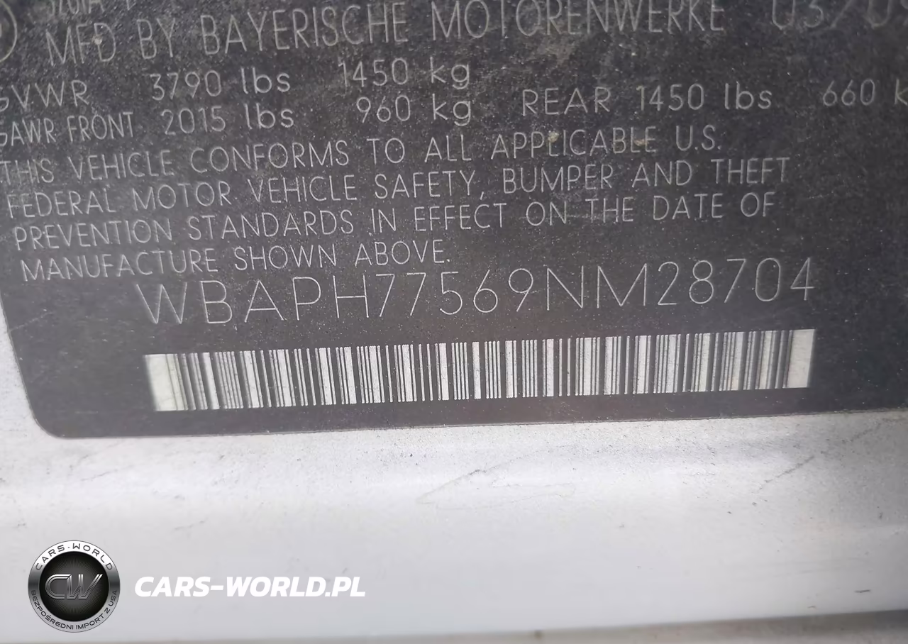 2009 BMW 328I VIN:WBAPH77569NM28704 - 9