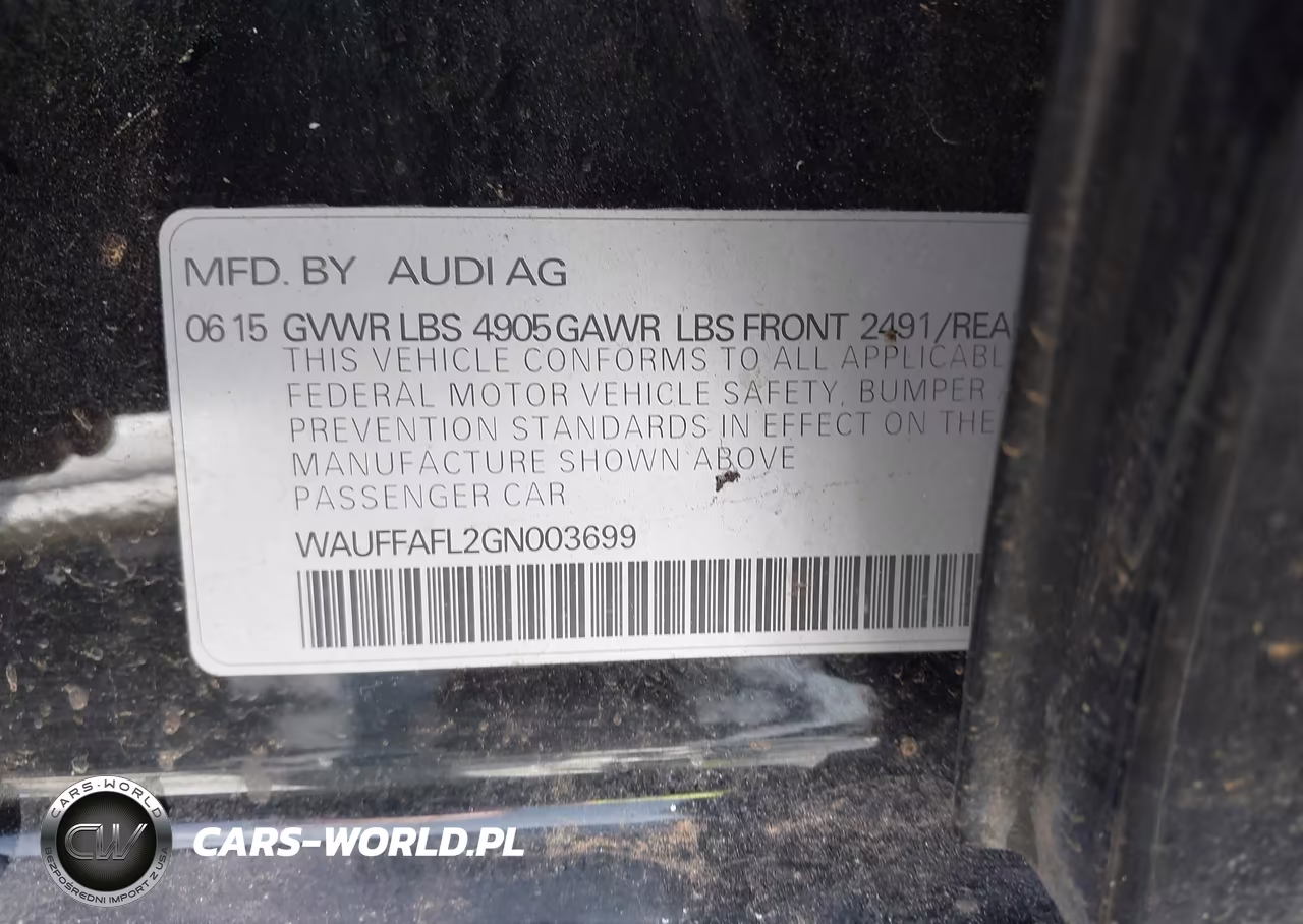 2016 Audi A4 2.0T Premium VIN:WAUFFAFL2GN003699 - 9