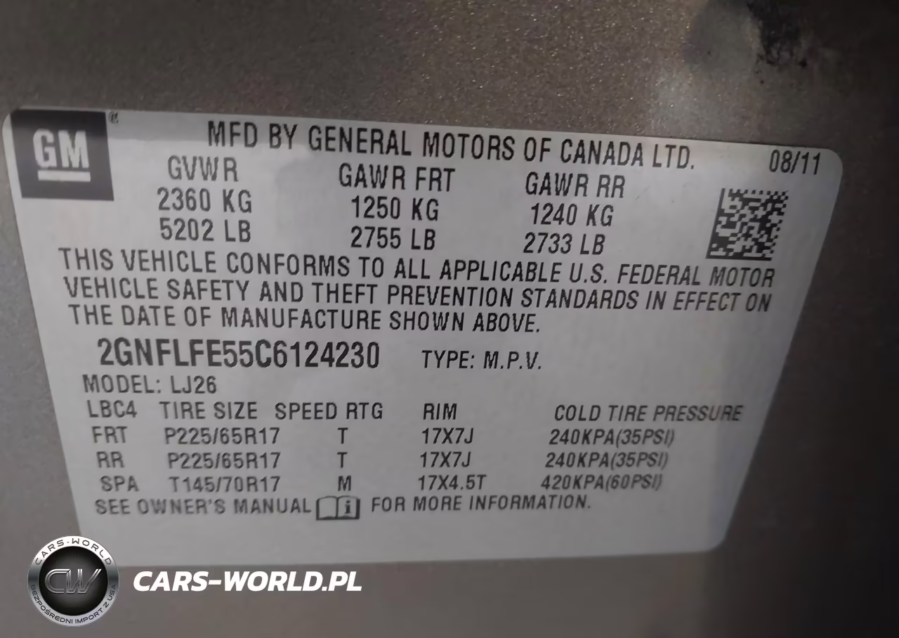 2012 Chevrolet Equinox Ltz VIN:2GNFLFE55C6124230 - 9