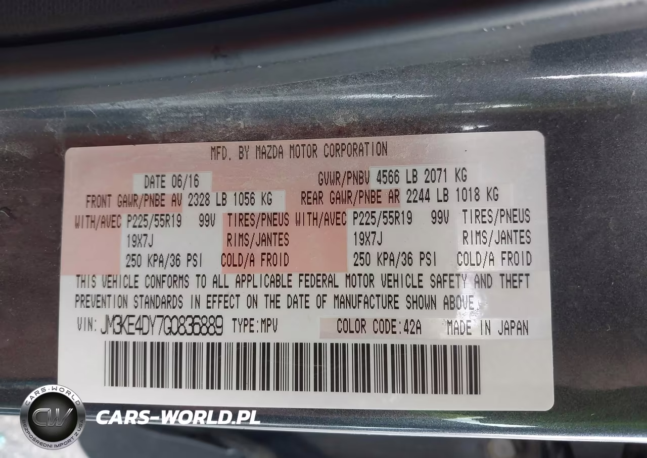2016 Mazda Cx-5 Grand Touring VIN:JM3KE4DY7G0836889 - 9