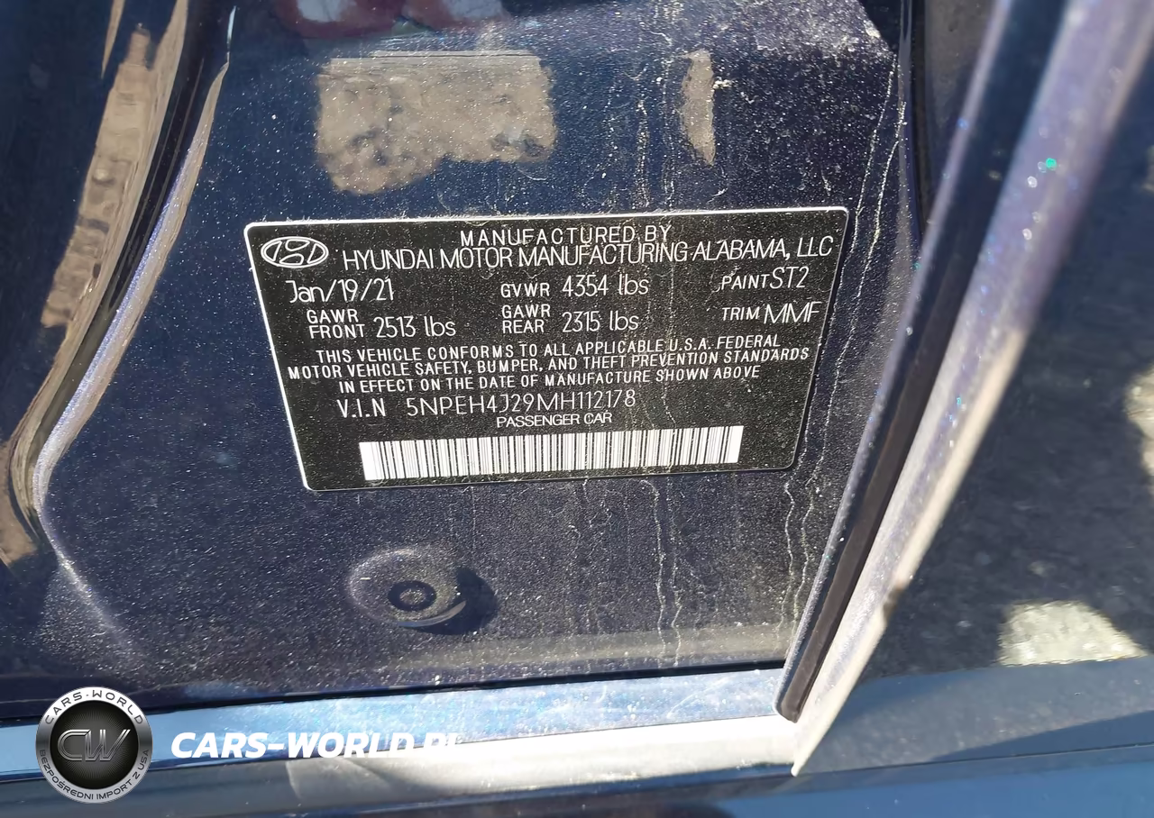 2021 Hyundai Sonata Limited VIN:5NPEH4J29MH112178 - 9