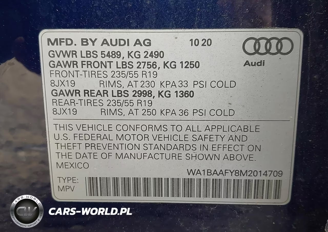 2021 Audi Q5 Premium Plus 45 Tfsi Quattro S Tronic VIN:WA1BAAFY8M2014709 - 9