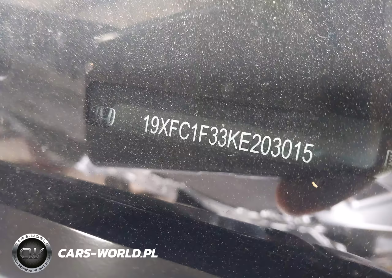 2019 Honda Civic Ex VIN:19XFC1F33KE203015 - 9