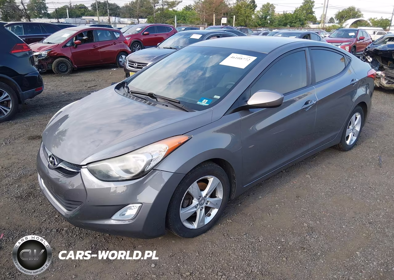 2013 Hyundai Elantra Gls VIN:5NPDH4AE7DH442374 - 2
