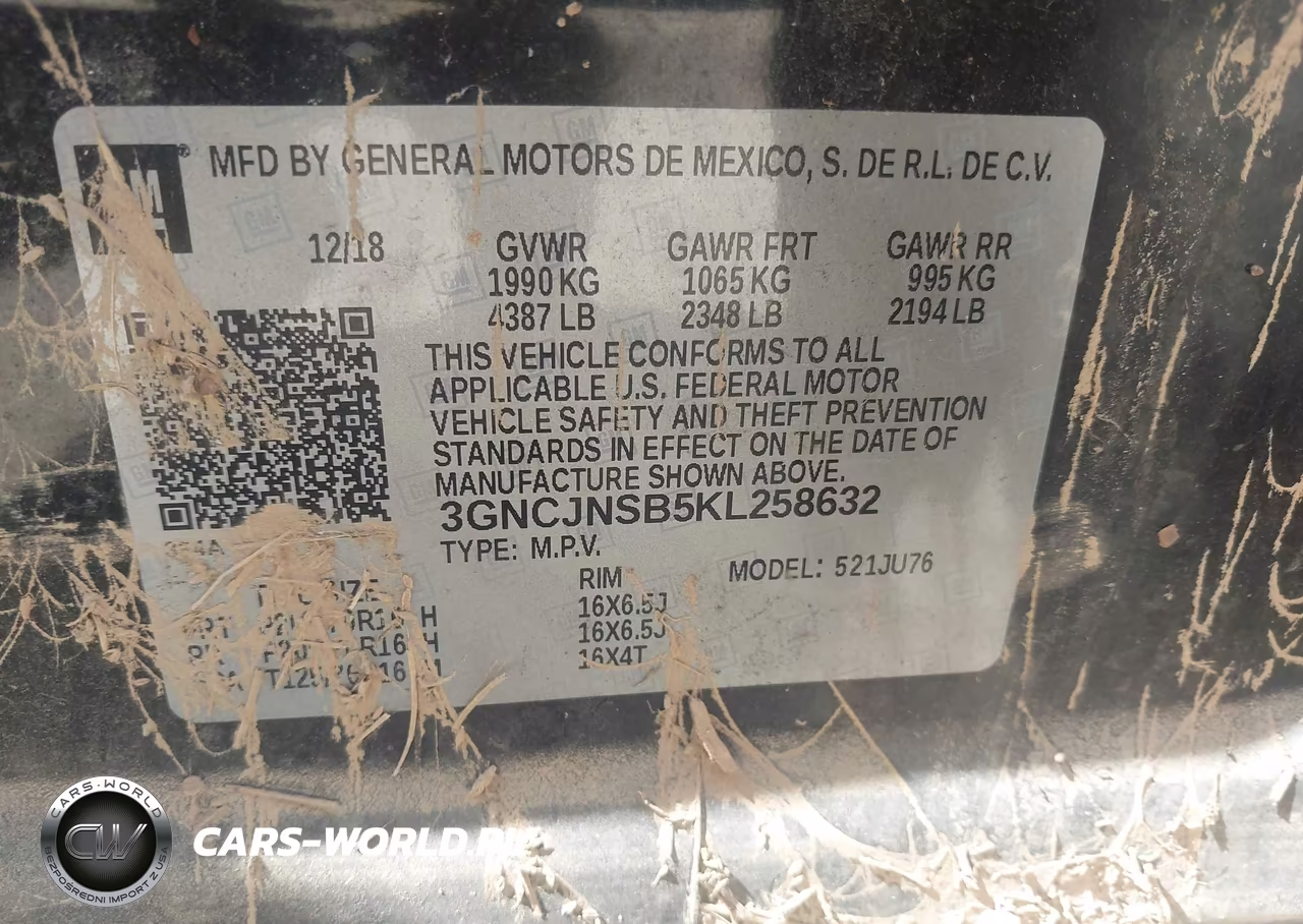 2019 Chevrolet Trax Ls VIN:3GNCJNSB5KL258632 - 9