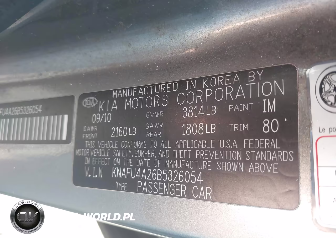 2011 Kia Forte Ex VIN:KNAFU4A26B5326054 - 9