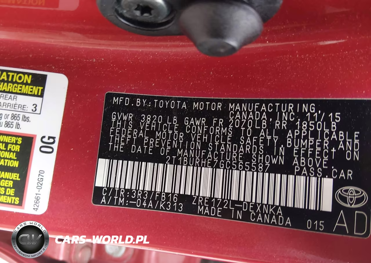 2016 Toyota Corolla Le VIN:2T1BURHE7GC565587 - 9