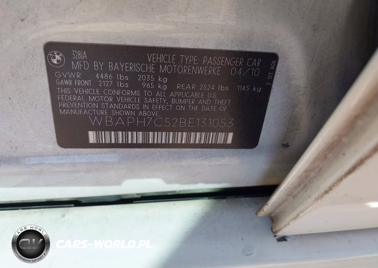 2011 BMW 328I VIN:WBAPH7C52BE131053 - 9