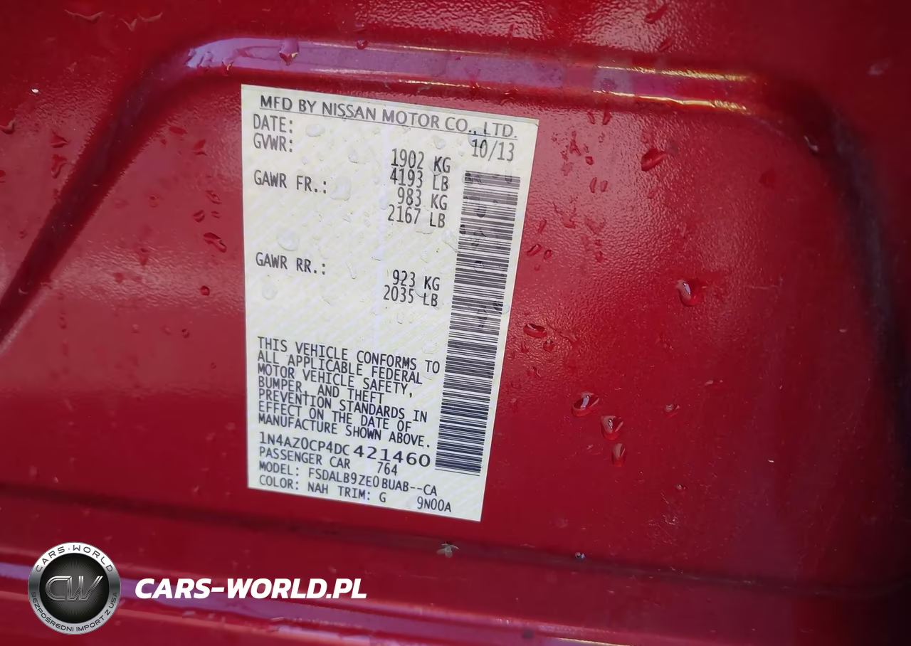 2013 Nissan Leaf S VIN:1N4AZ0CP4DC421460 - 9