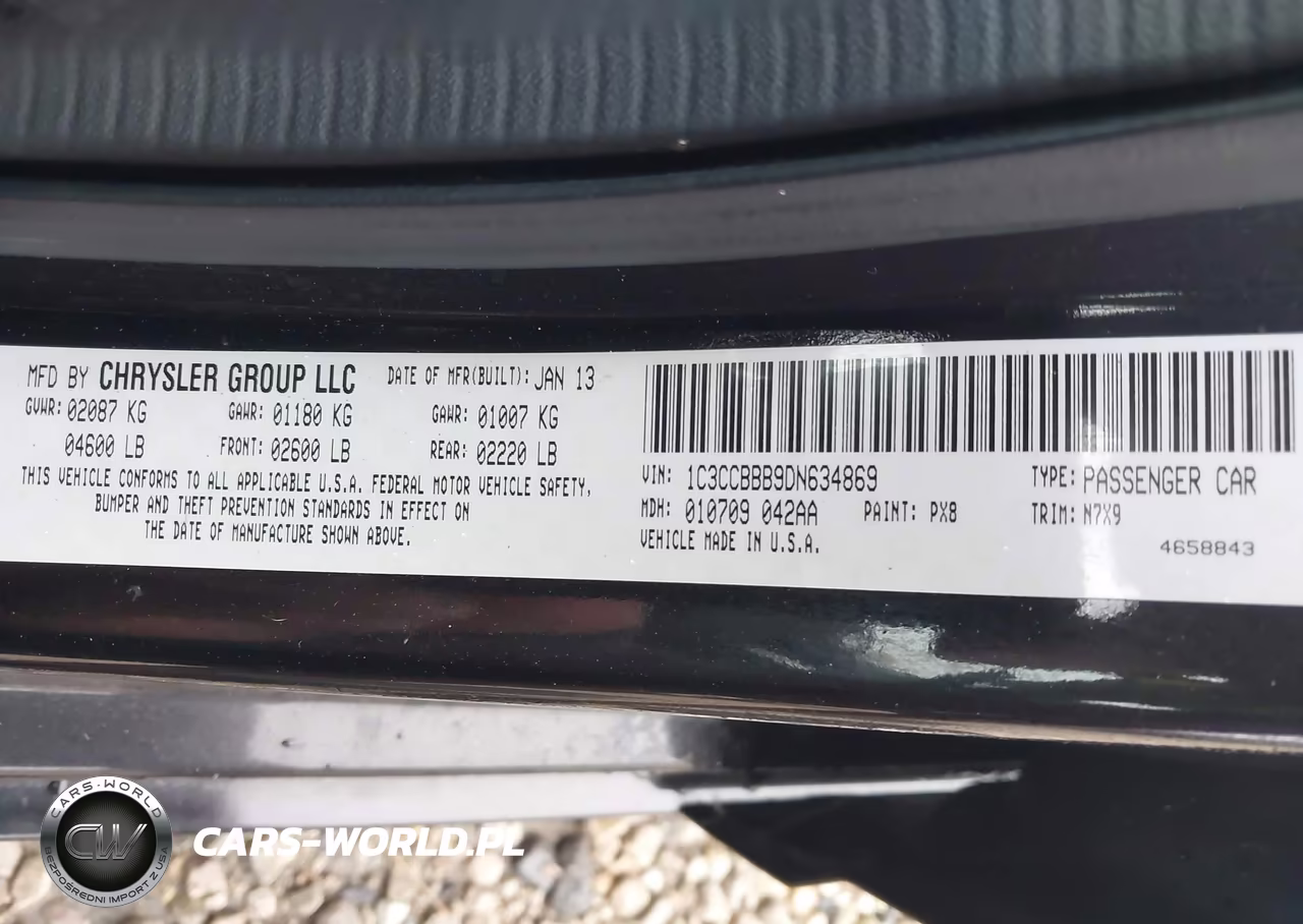 2013 Chrysler 200 Touring VIN:1C3CCBBB9DN634869 - 9