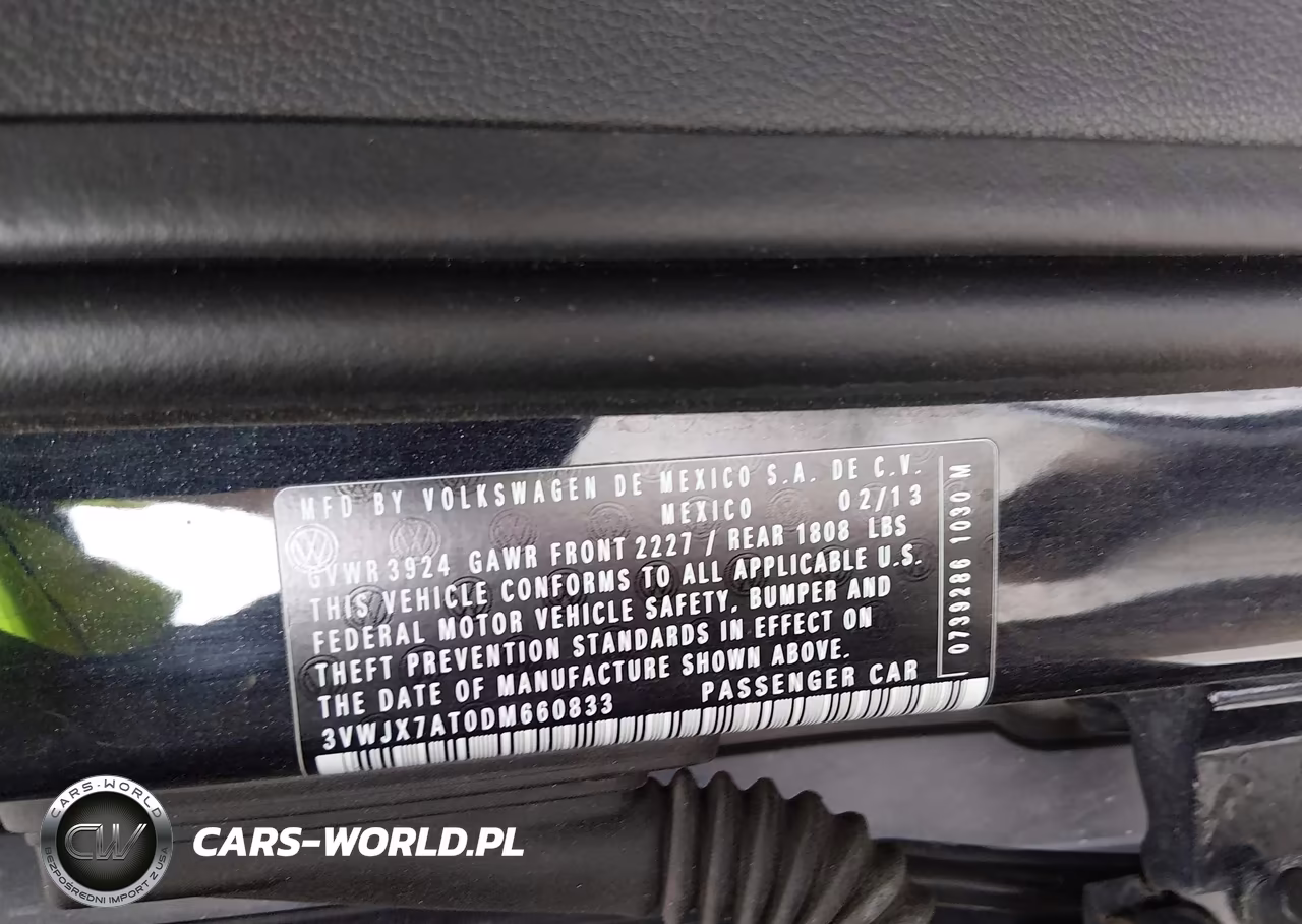 2013 Volkswagen Beetle 2.5L Fender Edition VIN:3VWJX7AT0DM660833 - 9
