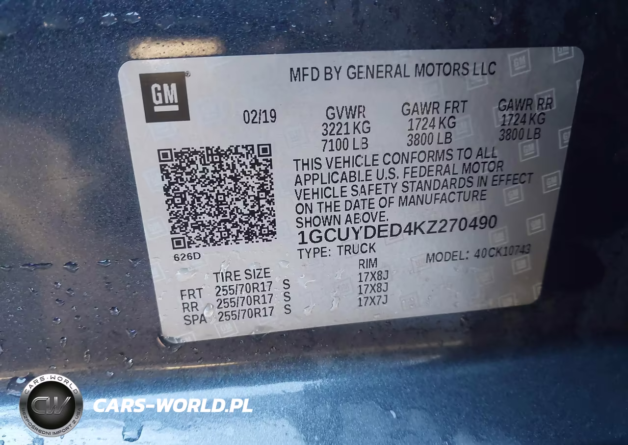 2019 Chevrolet Silverado 1500 Lt VIN:1GCUYDED4KZ270490 - 9