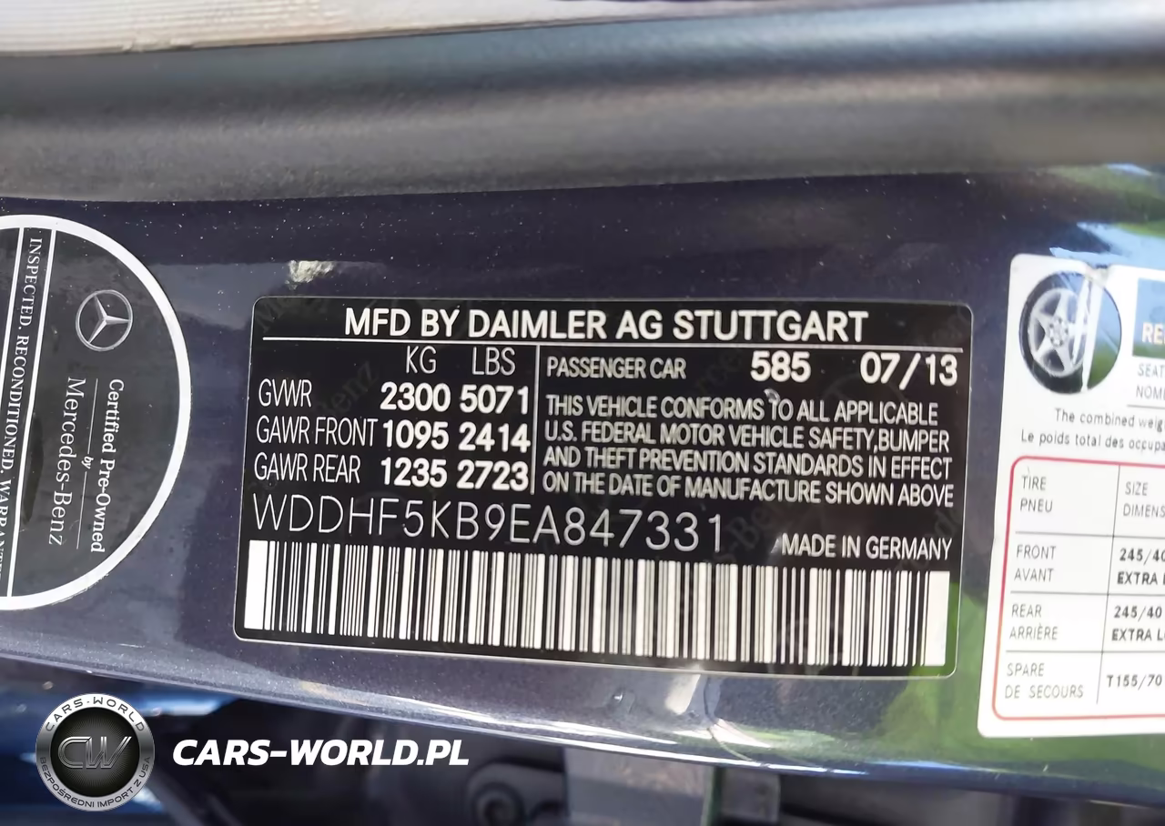 2014 Mercedes-Benz E 350 VIN:WDDHF5KB9EA847331 - 9