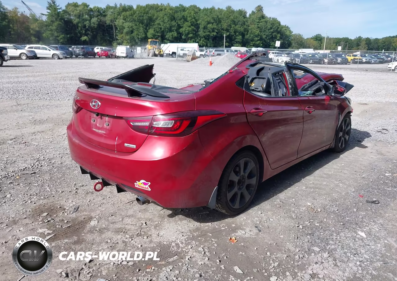 2012 Hyundai Elantra Limited (Ulsan Plant) VIN:KMHDH4AE2CU250442 - 4