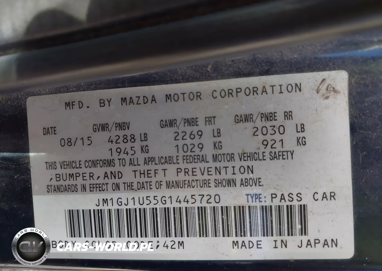 2016 Mazda Mazda6 I Sport VIN:JM1GJ1U55G1445720 - 9