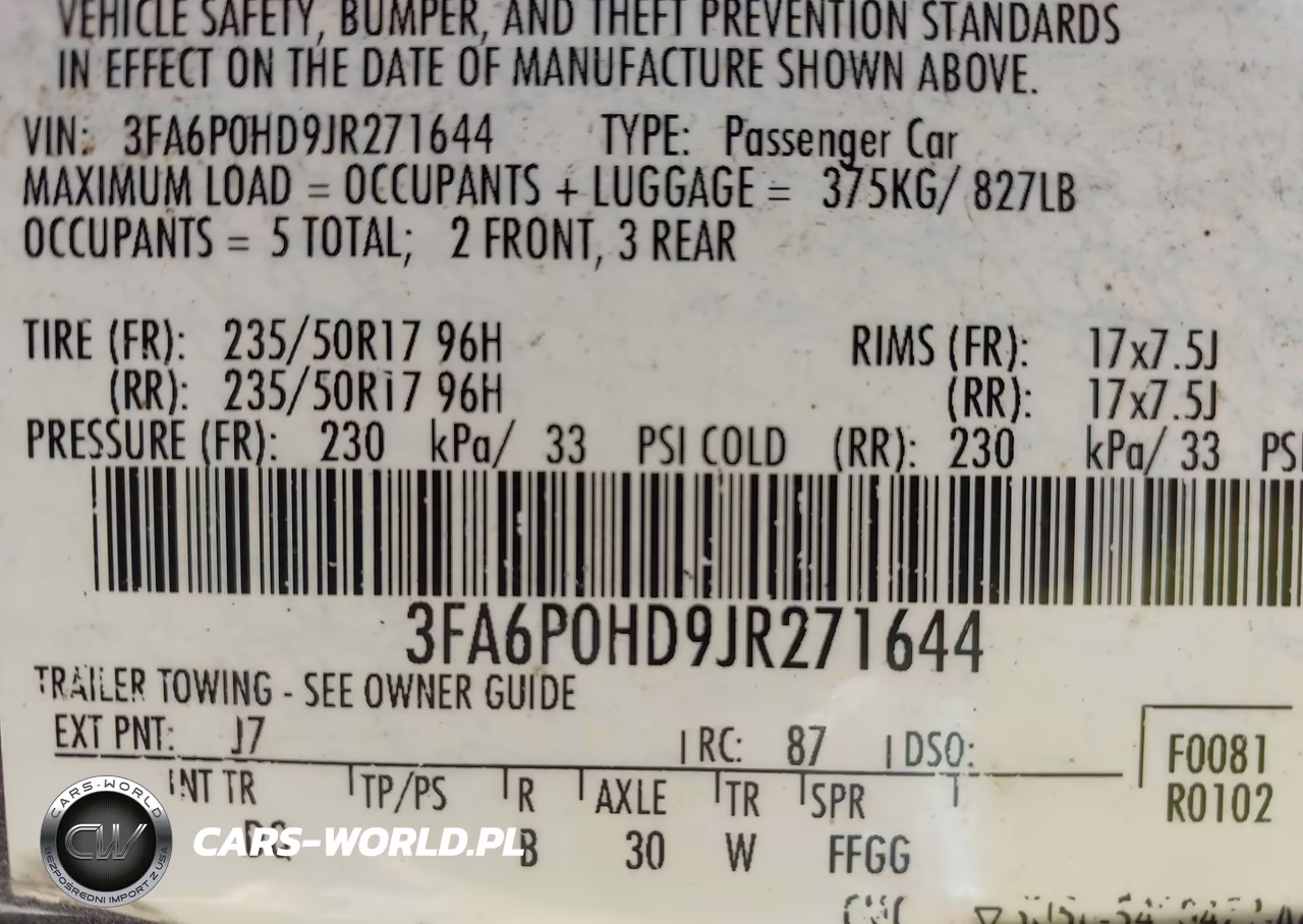 2018 Ford Fusion Se VIN:3FA6P0HD9JR271644 - 9
