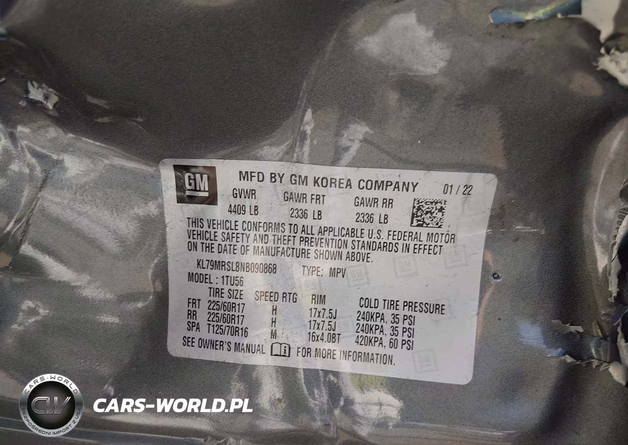 2022 Chevrolet Trailblazer Awd Lt VIN:KL79MRSL8NB090868 - 9