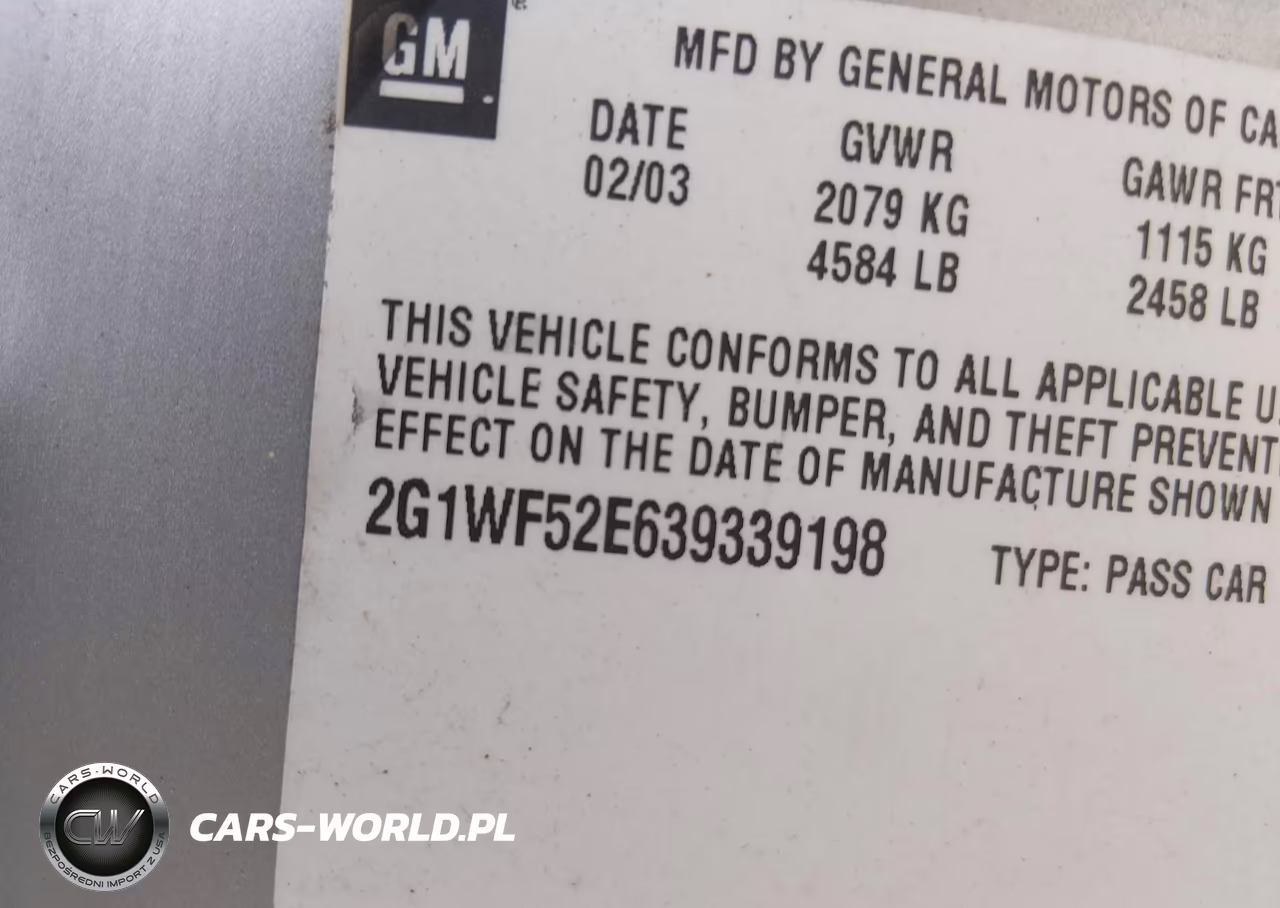 2003 Chevrolet Impala VIN:2G1WF52E639339198 - 9