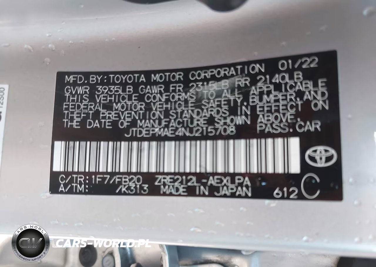 2022 Toyota Corolla Le VIN:JTDEPMAE4NJ215708 - 9
