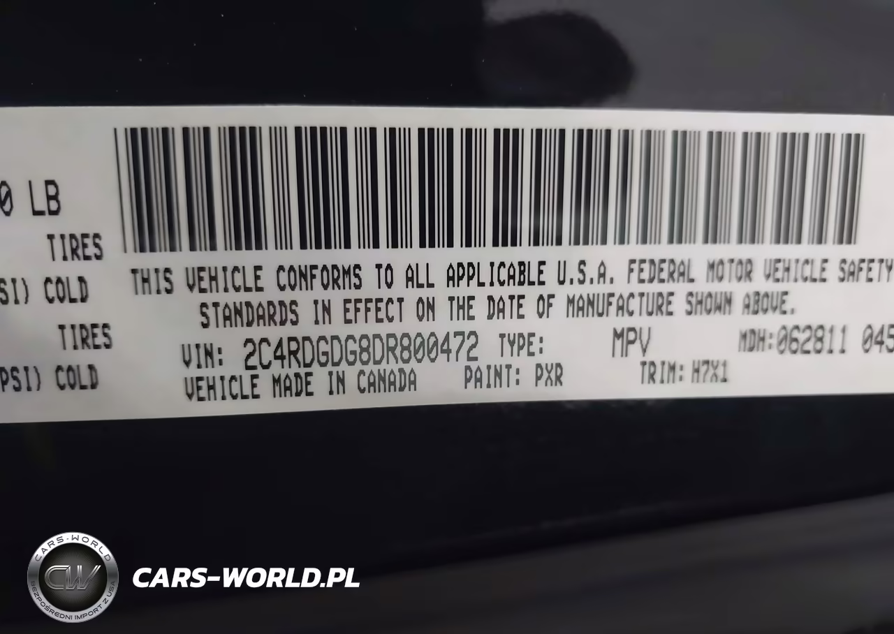 2013 Dodge Grand Caravan Crew VIN:2C4RDGDG8DR800472 - 9