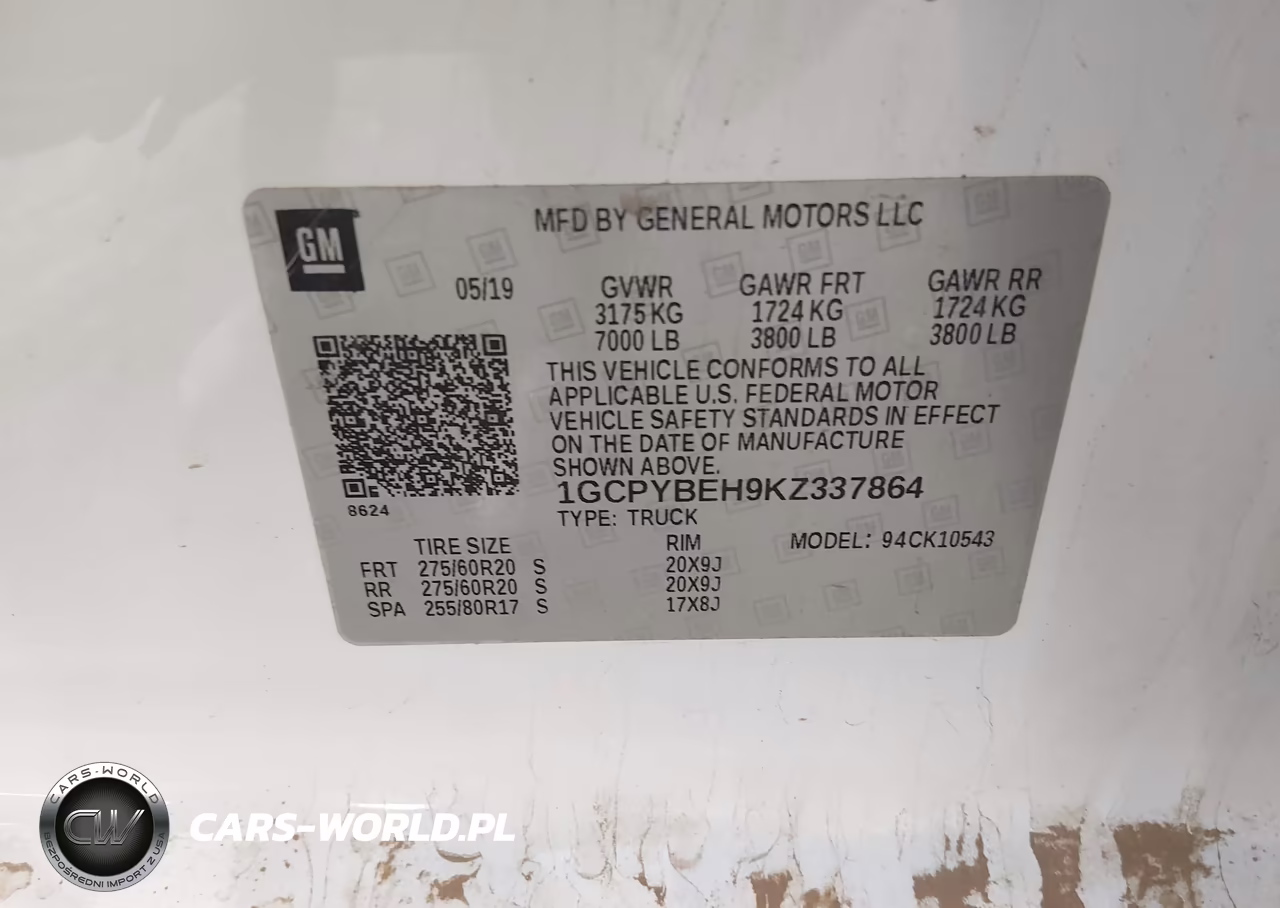 2019 Chevrolet Silverado 1500 Custom VIN:1GCPYBEH9KZ337864 - 9