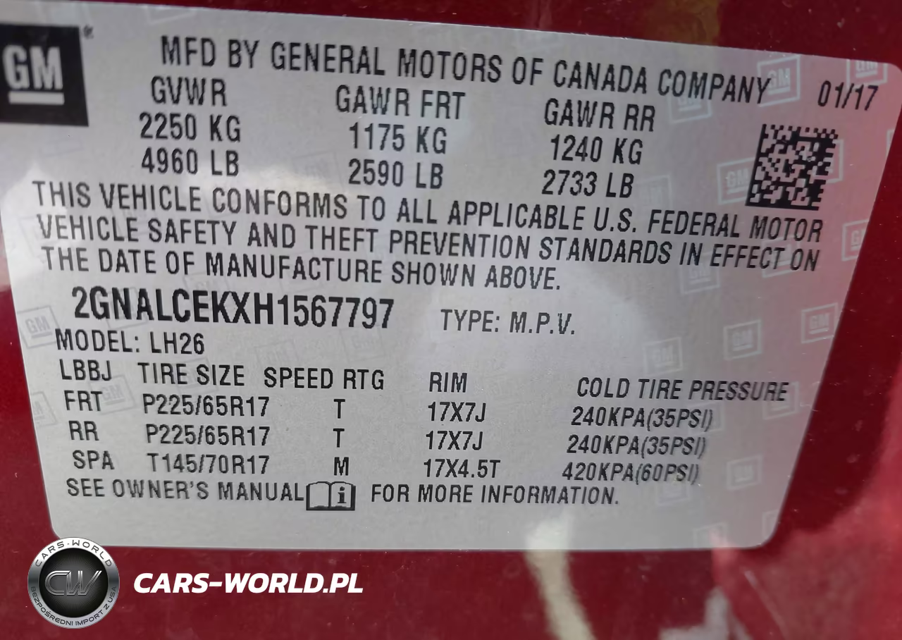 2017 Chevrolet Equinox Lt VIN:2GNALCEKXH1567797 - 9