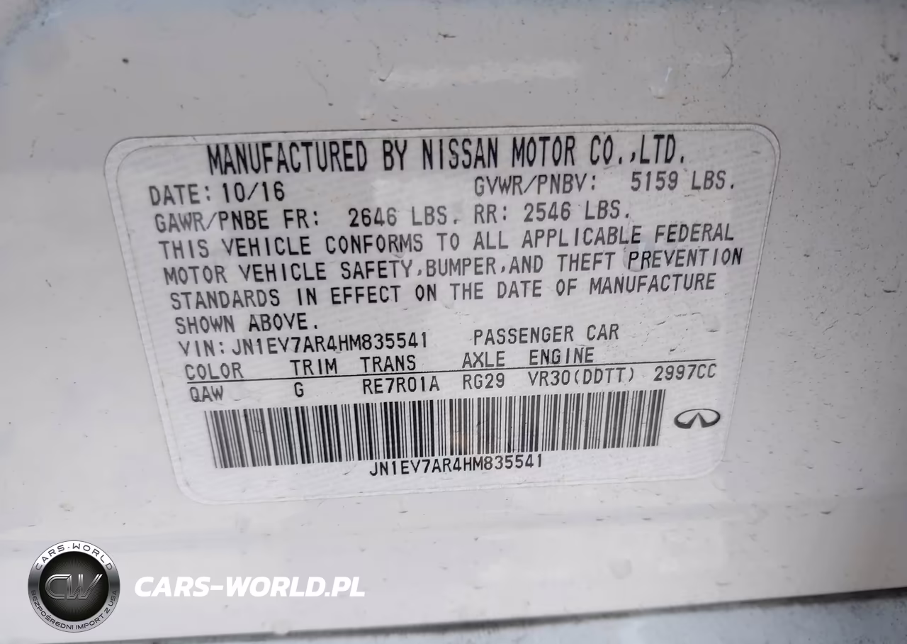 2017 Infiniti Q50 3.0T Premium VIN:JN1EV7AR4HM835541 - 9