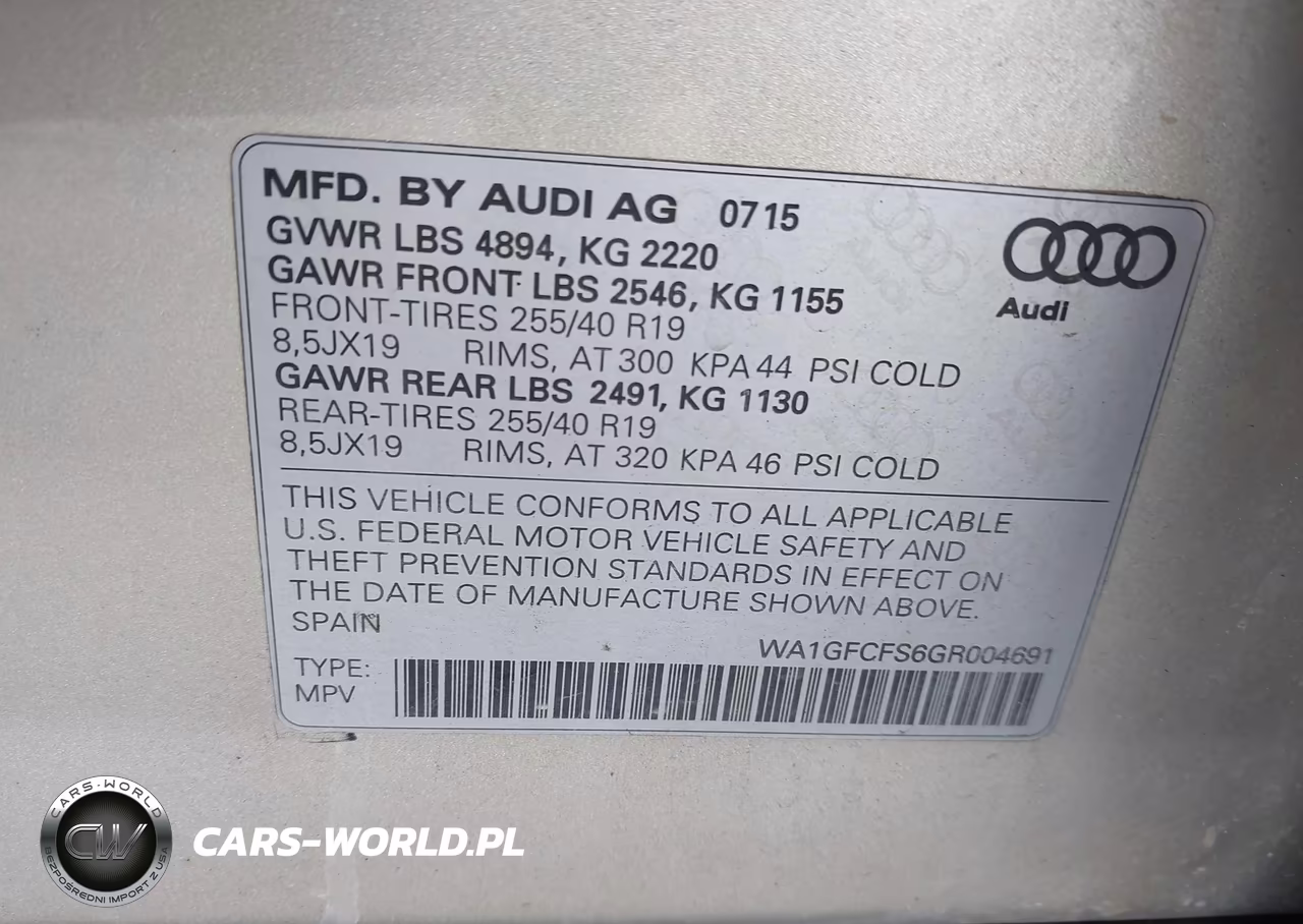 2016 Audi Q3 2.0T Premium Plus VIN:WA1GFCFS6GR004691 - 9
