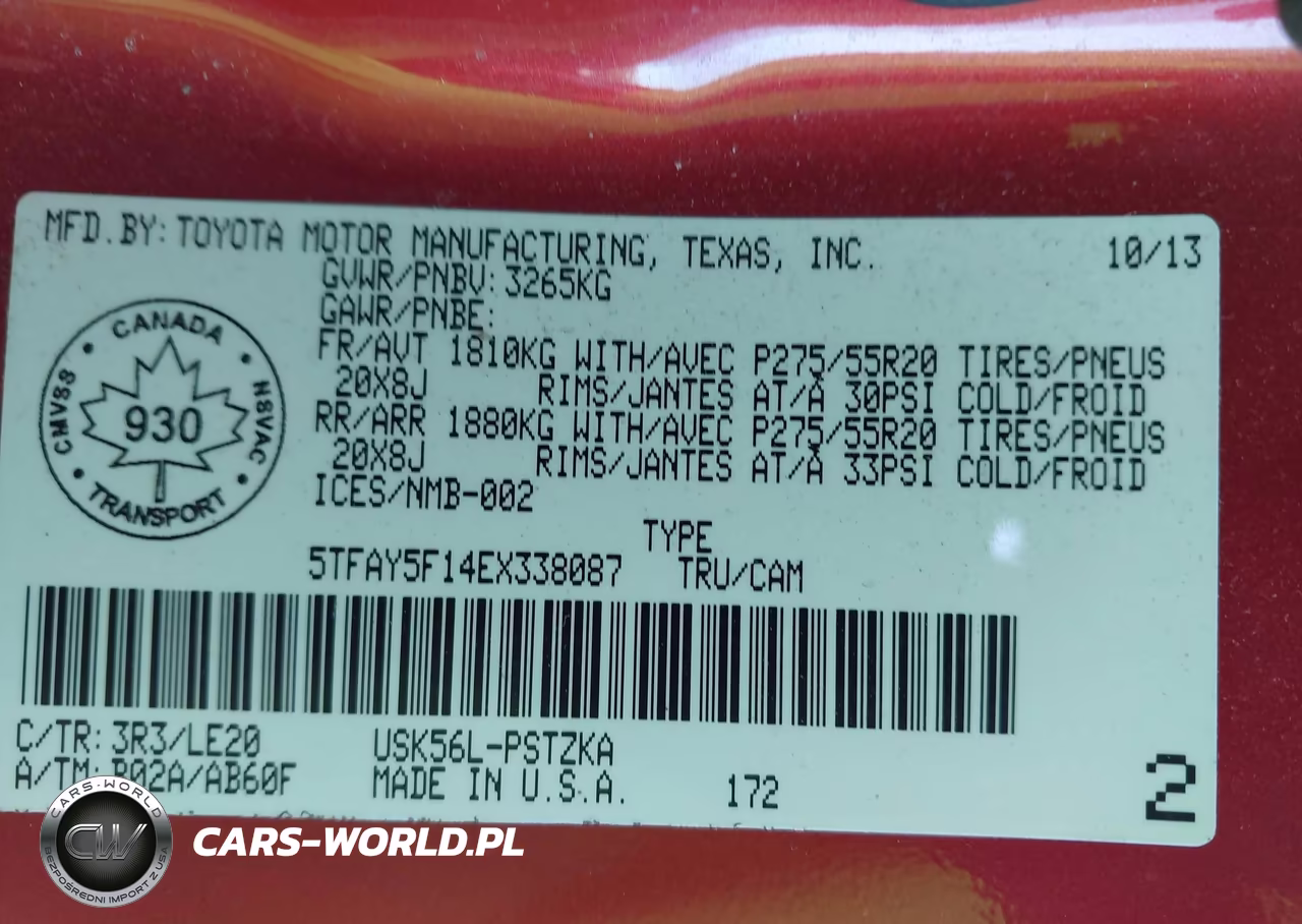 2014 Toyota Tundra Platinum 5.7L V8 VIN:5TFAY5F14EX338087 - 9