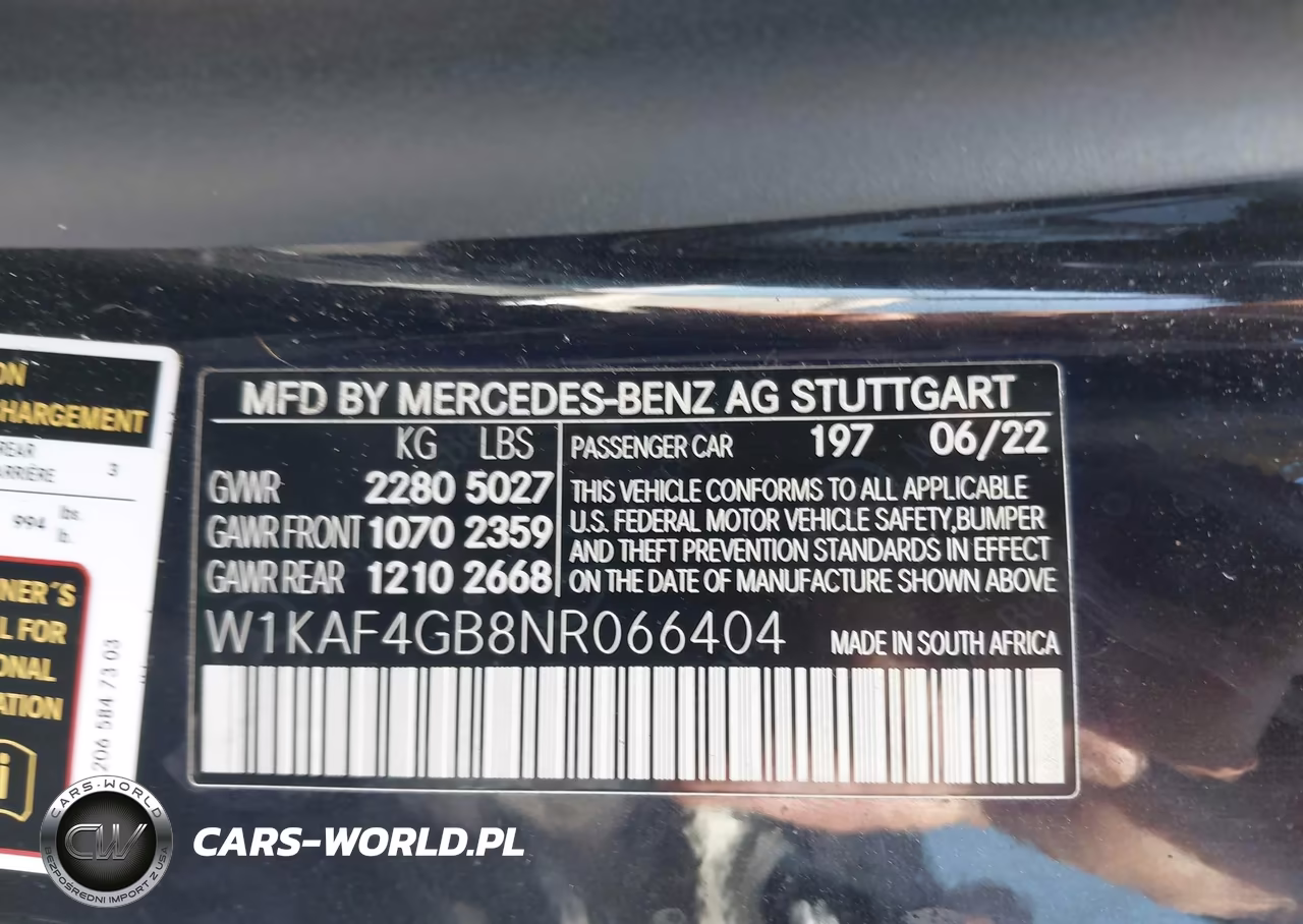 2022 Mercedes-Benz C 300 Sedan VIN:W1KAF4GB8NR066404 - 9