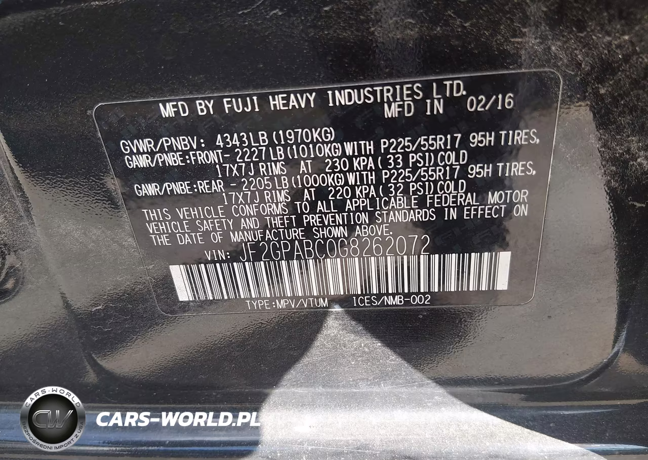 2016 Subaru Crosstrek 2.0I Premium VIN:JF2GPABC0G8262072 - 9