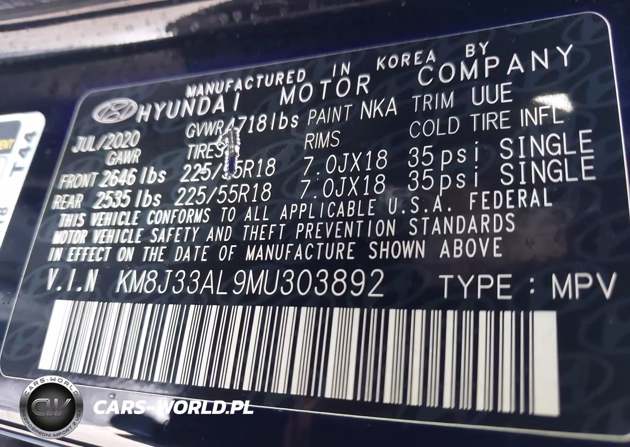 2021 Hyundai Tucson Ultimate VIN:KM8J33AL9MU303892 - 9