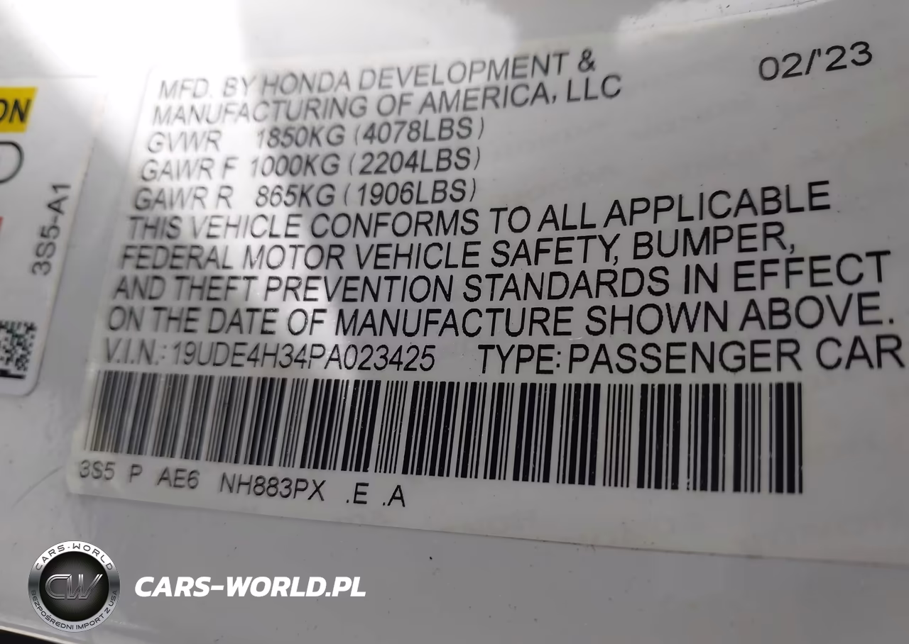 2023 Acura Integra A-Spec VIN:19UDE4H34PA023425 - 9