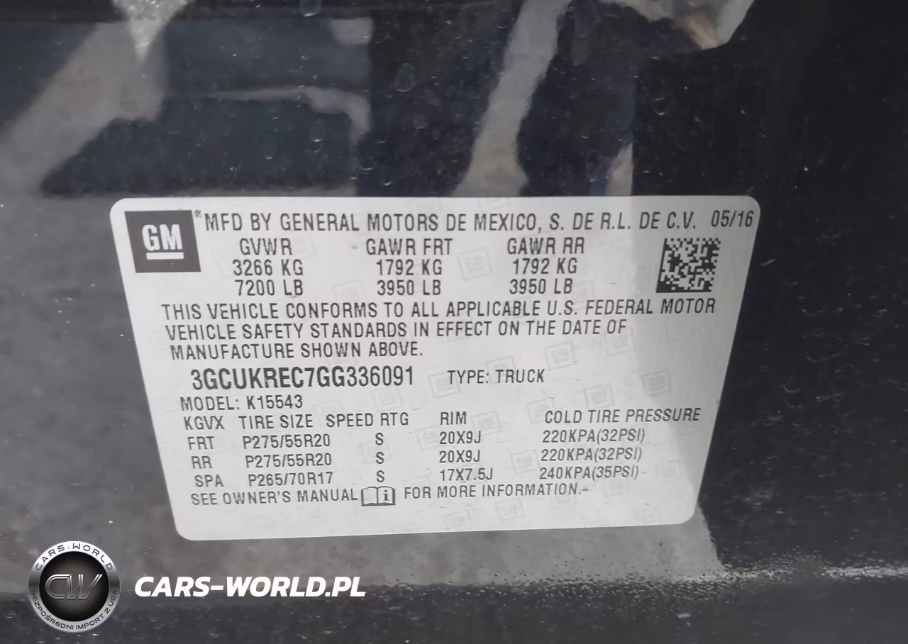 2016 Chevrolet Silverado 1500 2Lt VIN:3GCUKREC7GG336091 - 9
