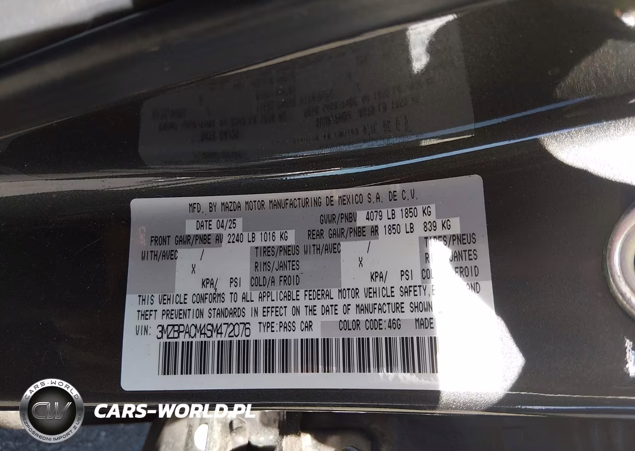 2025 Mazda Mazda3 2.5 S Preferred VIN:3MZBPACM4SM472076 - 9