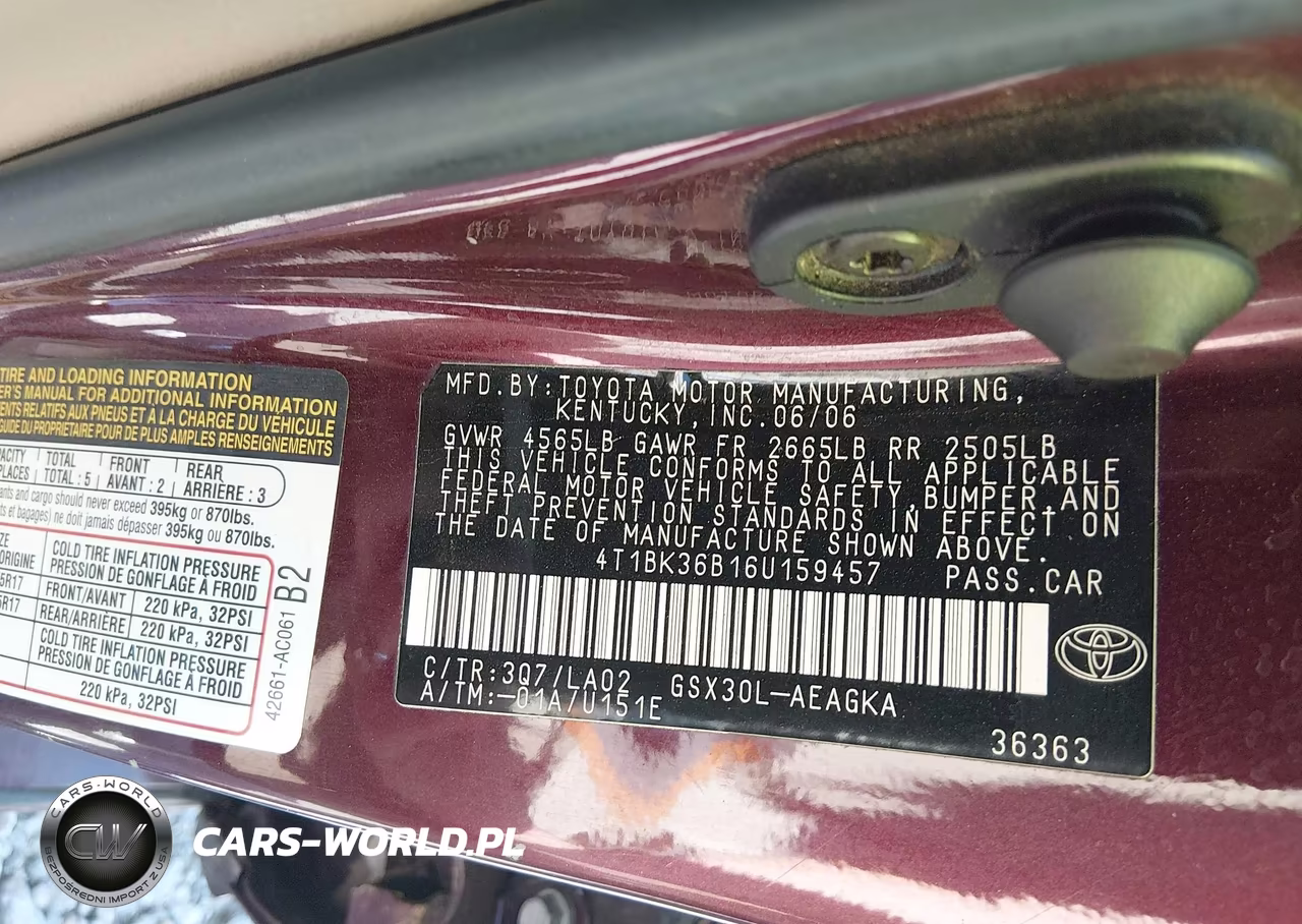 2006 Toyota Avalon Xls VIN:4T1BK36B16U159457 - 9
