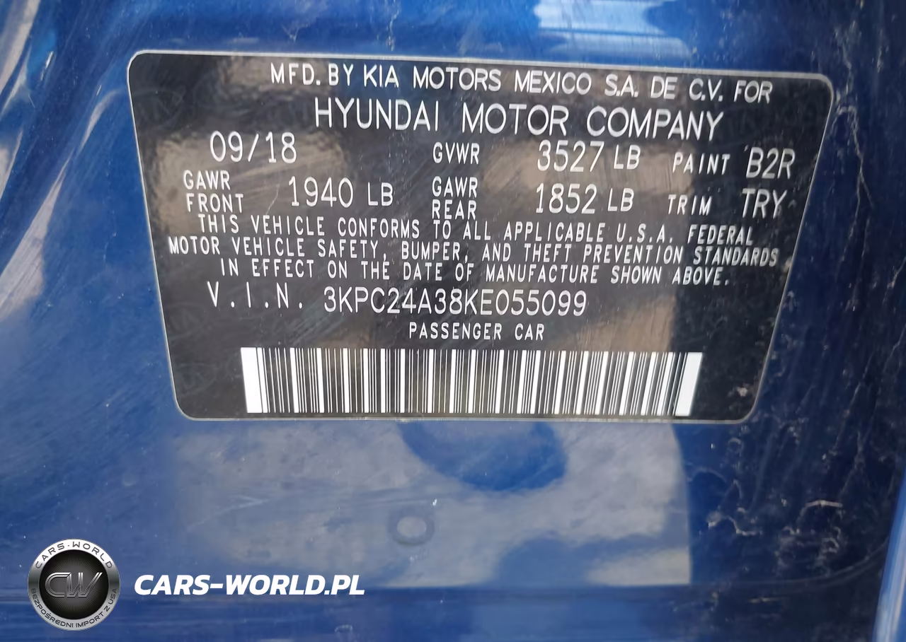2019 Hyundai Accent Se VIN:3KPC24A38KE055099 - 9