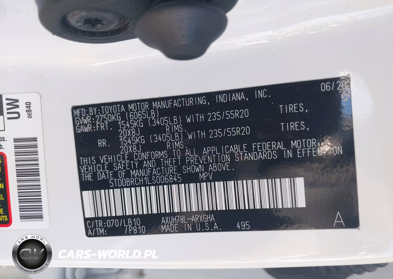 2020 Toyota Highlander Hybrid Limited VIN:5TDDBRCH1LS006845 - 9