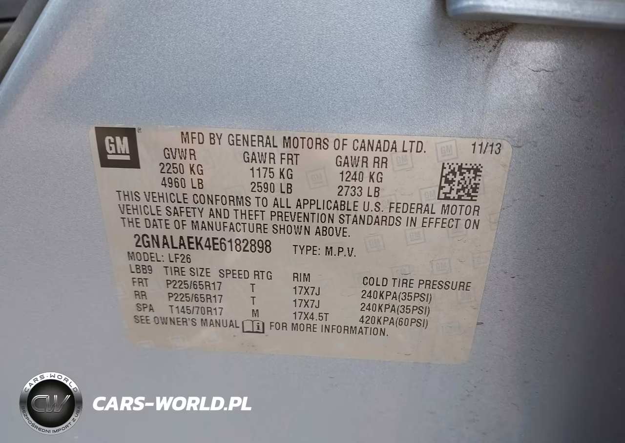 2014 Chevrolet Equinox Ls VIN:2GNALAEK4E6182898 - 9